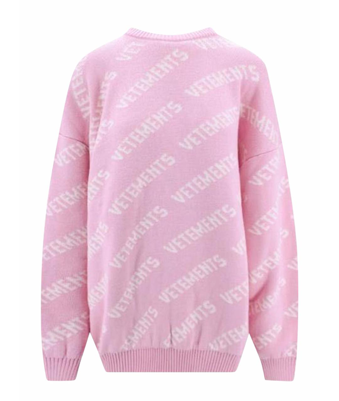 VETEMENTS Розовый шерстяной джемпер / свитер, фото 1