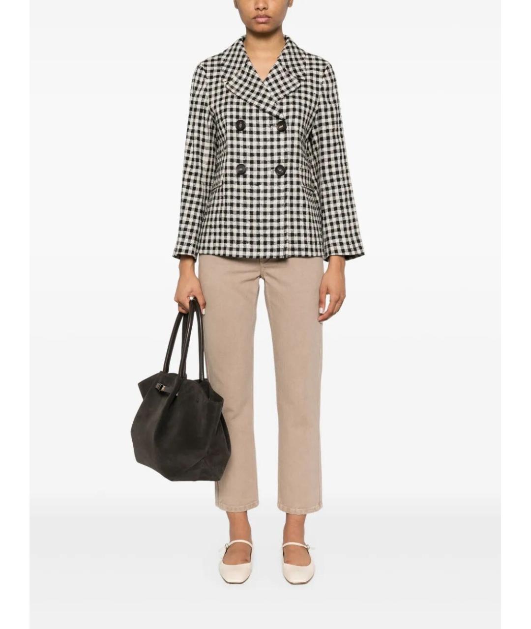 BRUNELLO CUCINELLI Бежевые хлопковые прямые джинсы, фото 2