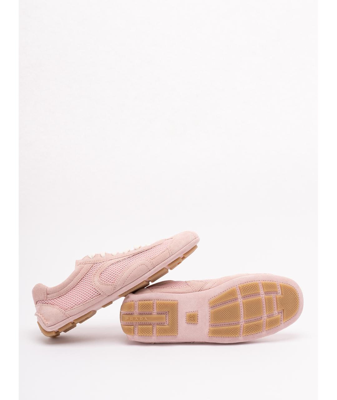 PRADA Розовые кеды, фото 4