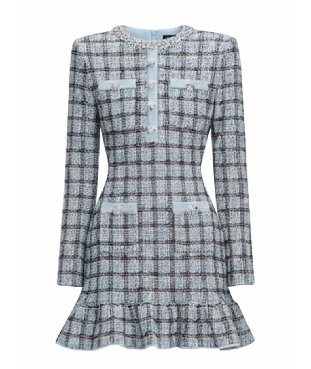 SELF-PORTRAIT Синее хлопковое повседневное платье, фото 1