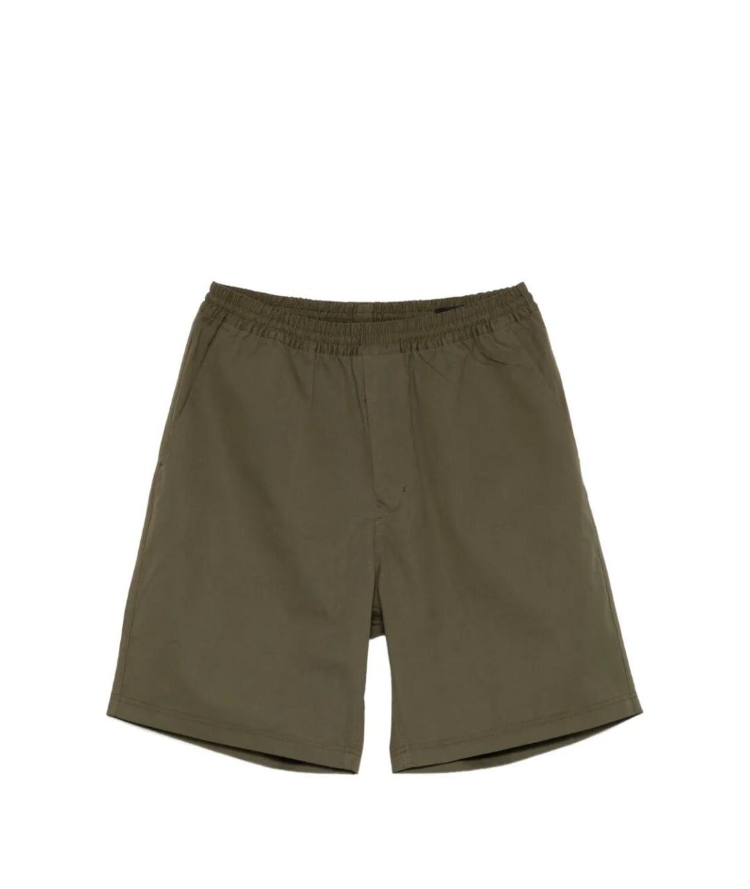 PRADA Хаки хлопковые шорты, фото 1