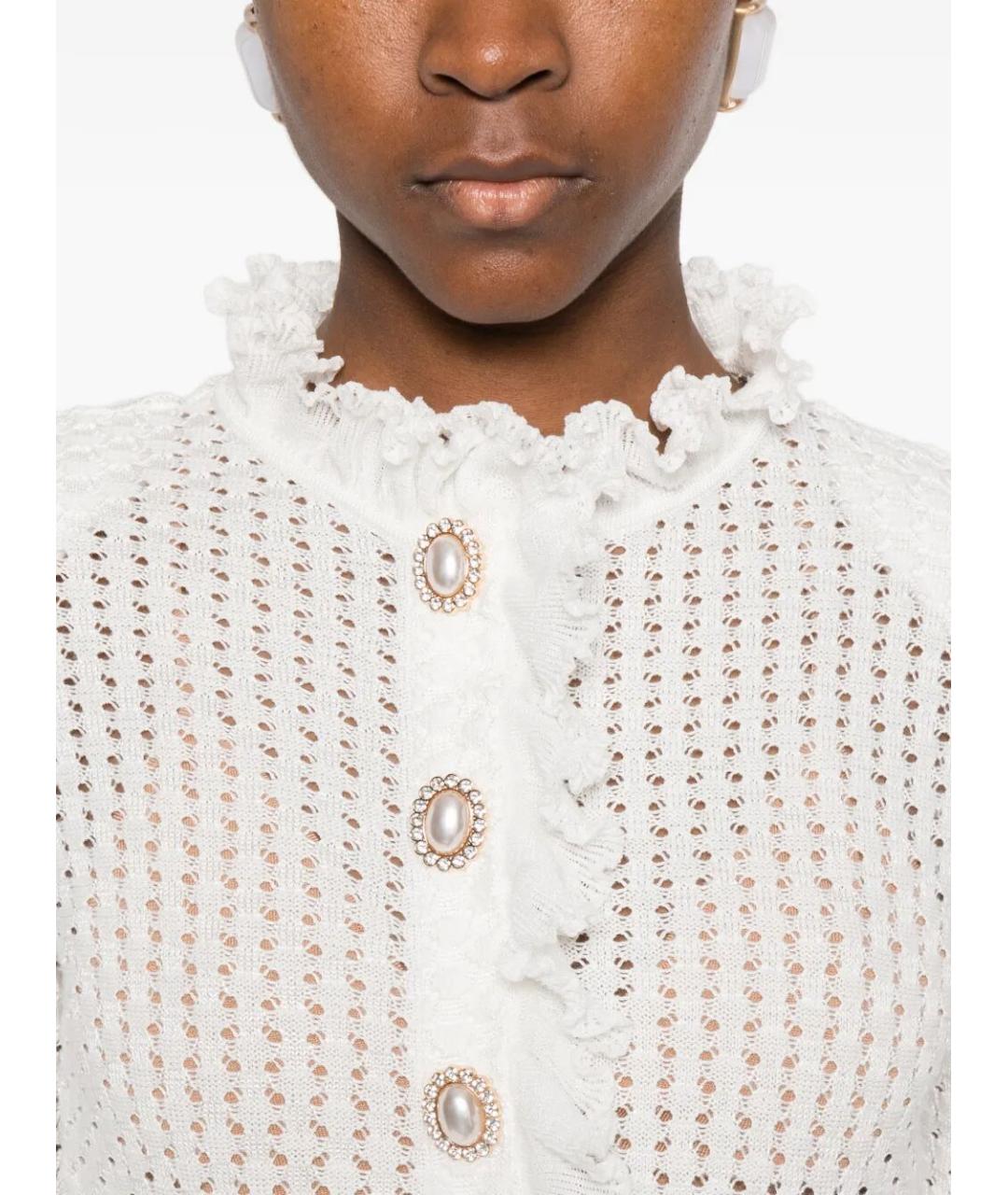 SELF-PORTRAIT Белое хлопковое повседневное платье, фото 5