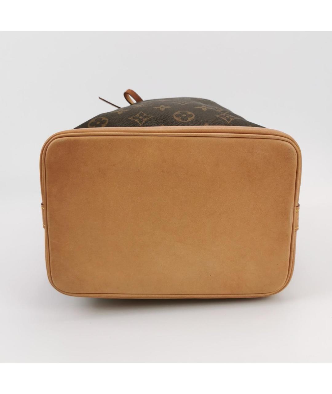 LOUIS VUITTON Коричневая кожаная сумка через плечо, фото 5