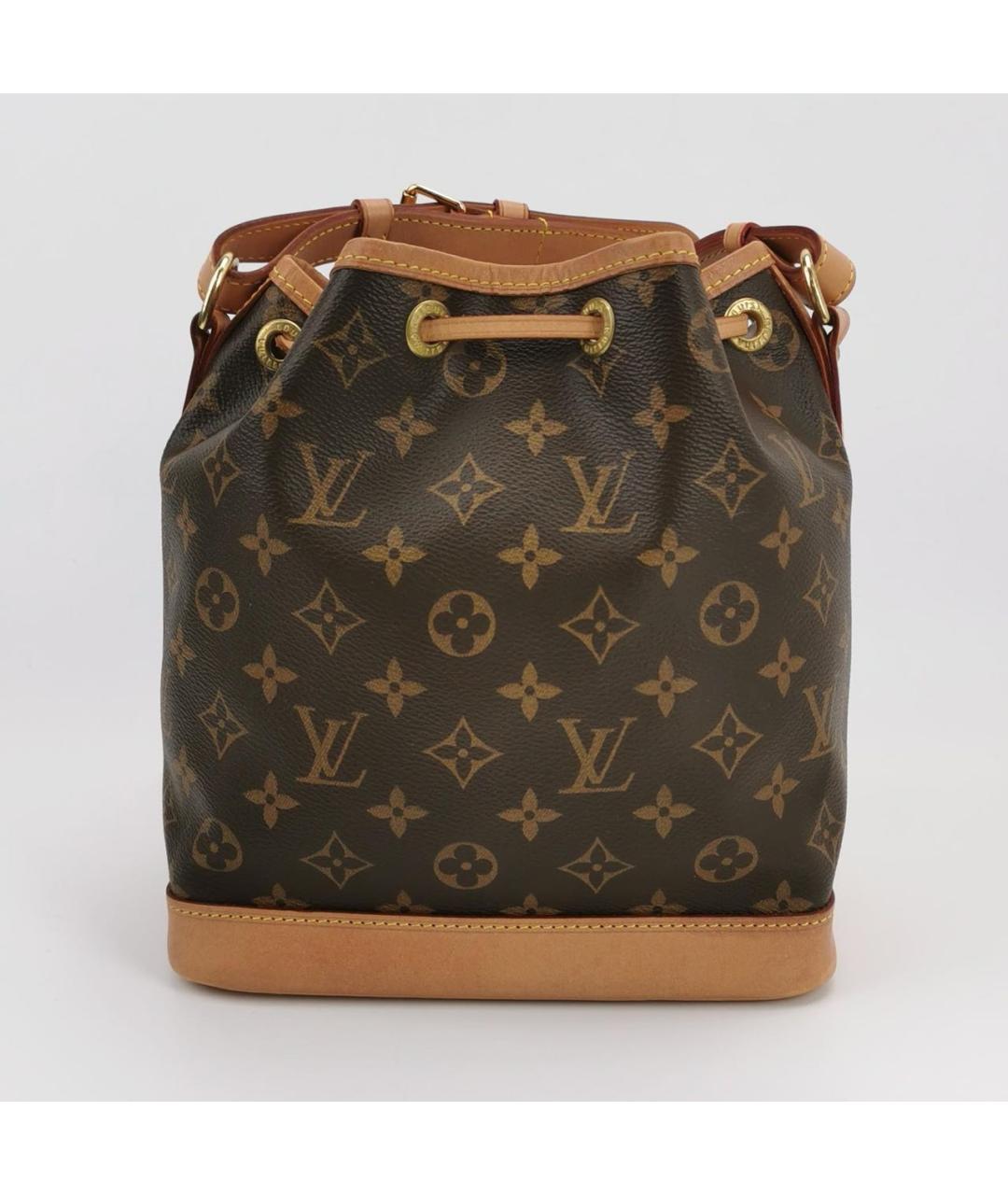 LOUIS VUITTON Коричневая кожаная сумка через плечо, фото 4