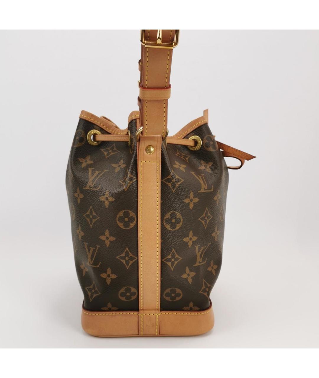 LOUIS VUITTON Коричневая кожаная сумка через плечо, фото 3
