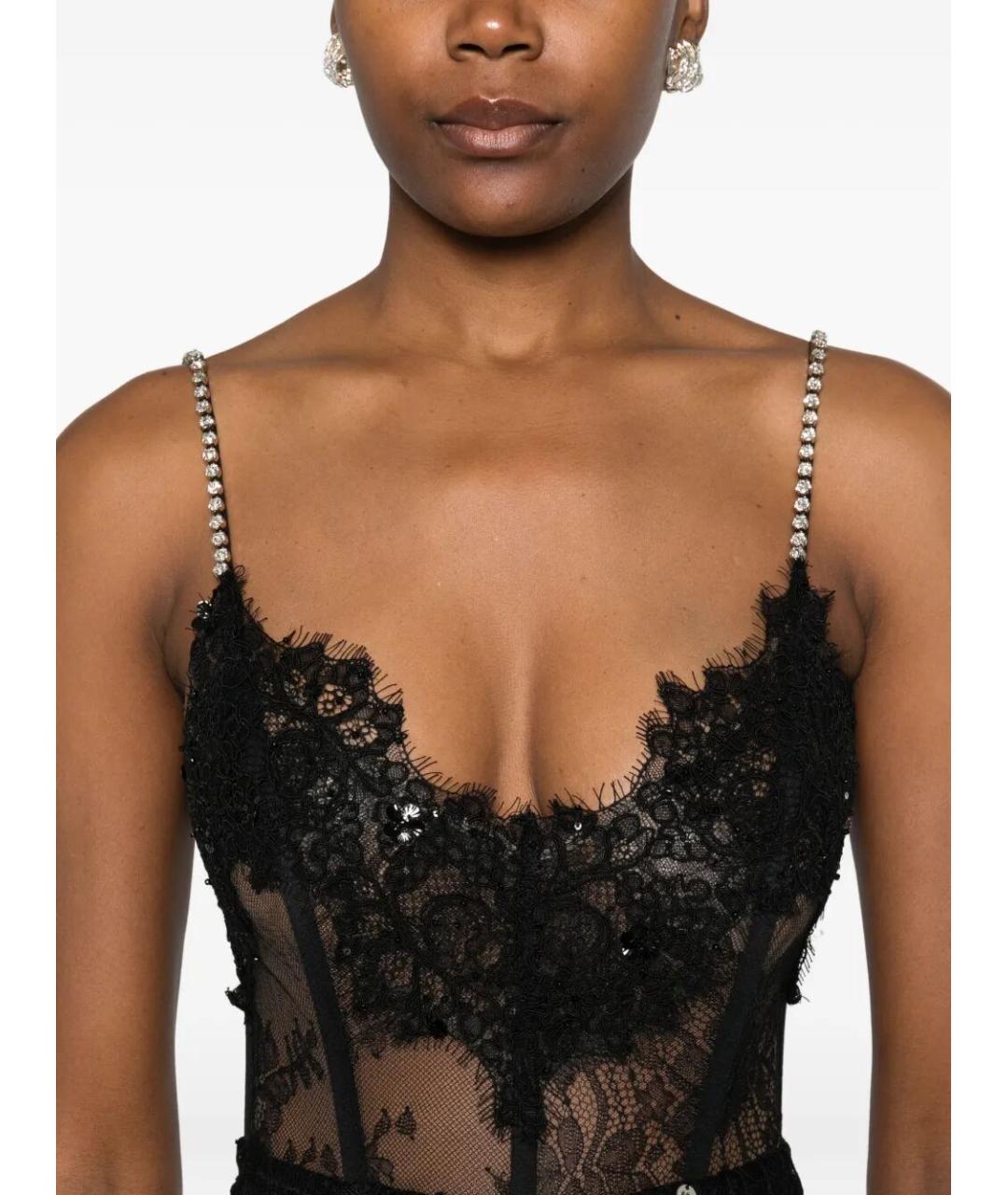 NISSA Черное полиэстеровое вечернее платье, фото 5