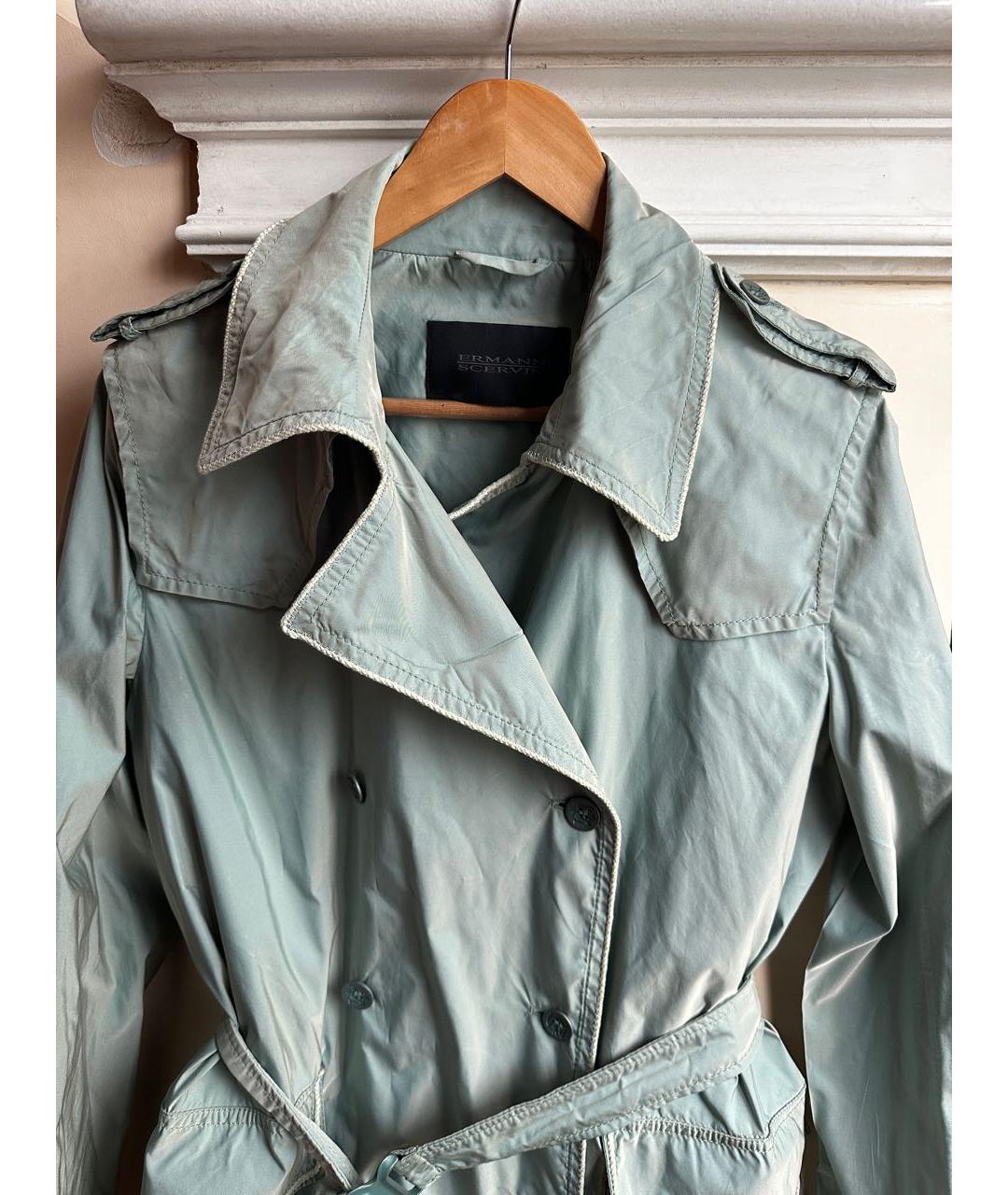 ERMANNO SCERVINO Салатовый тренч/плащ, фото 3