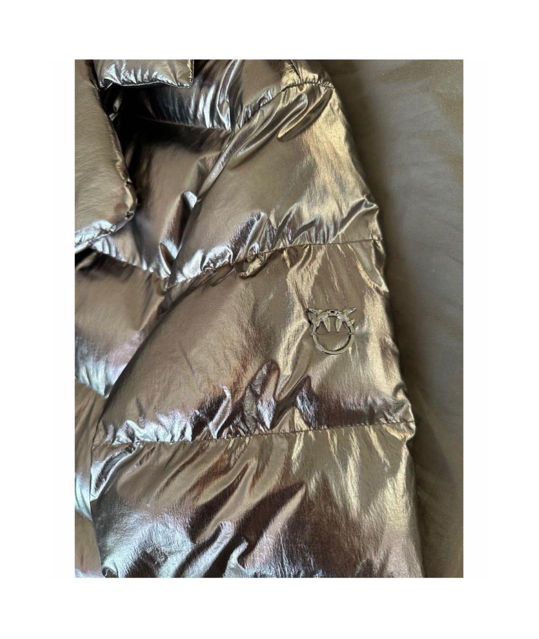 PINKO Серебрянный пуховик, фото 4