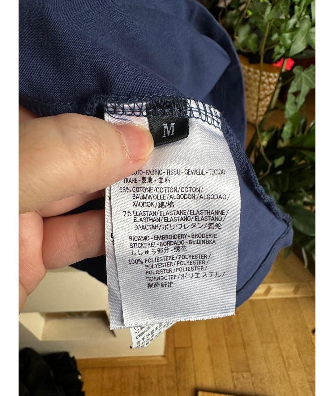 GUCCI Синяя хлопковая футболка, фото 3