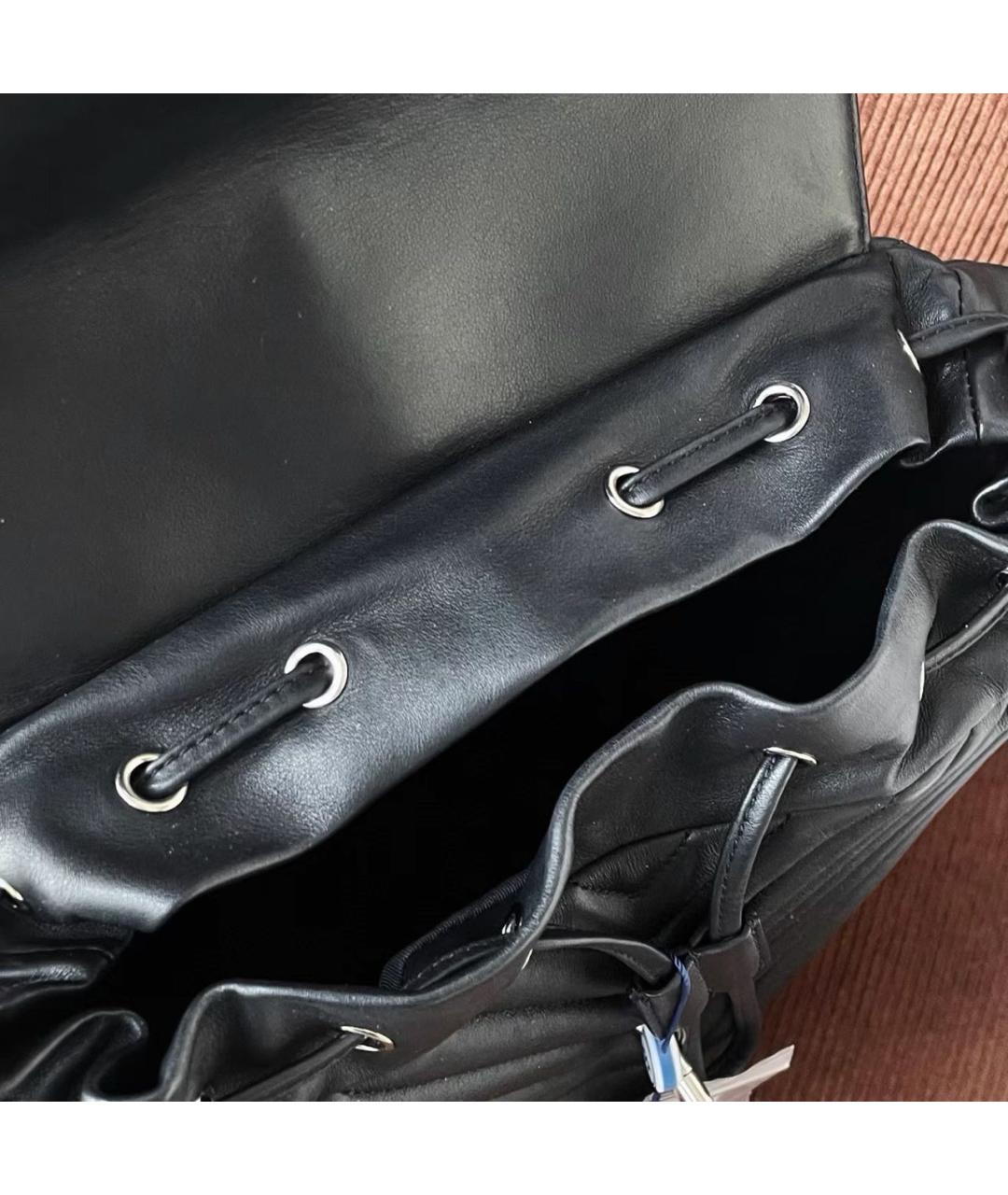 CHANEL Черный кожаный рюкзак, фото 8