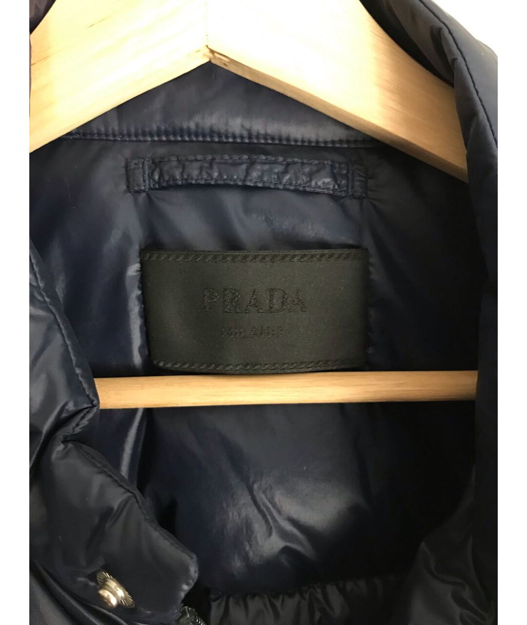 PRADA Темно-синяя синтетическая куртка, фото 6