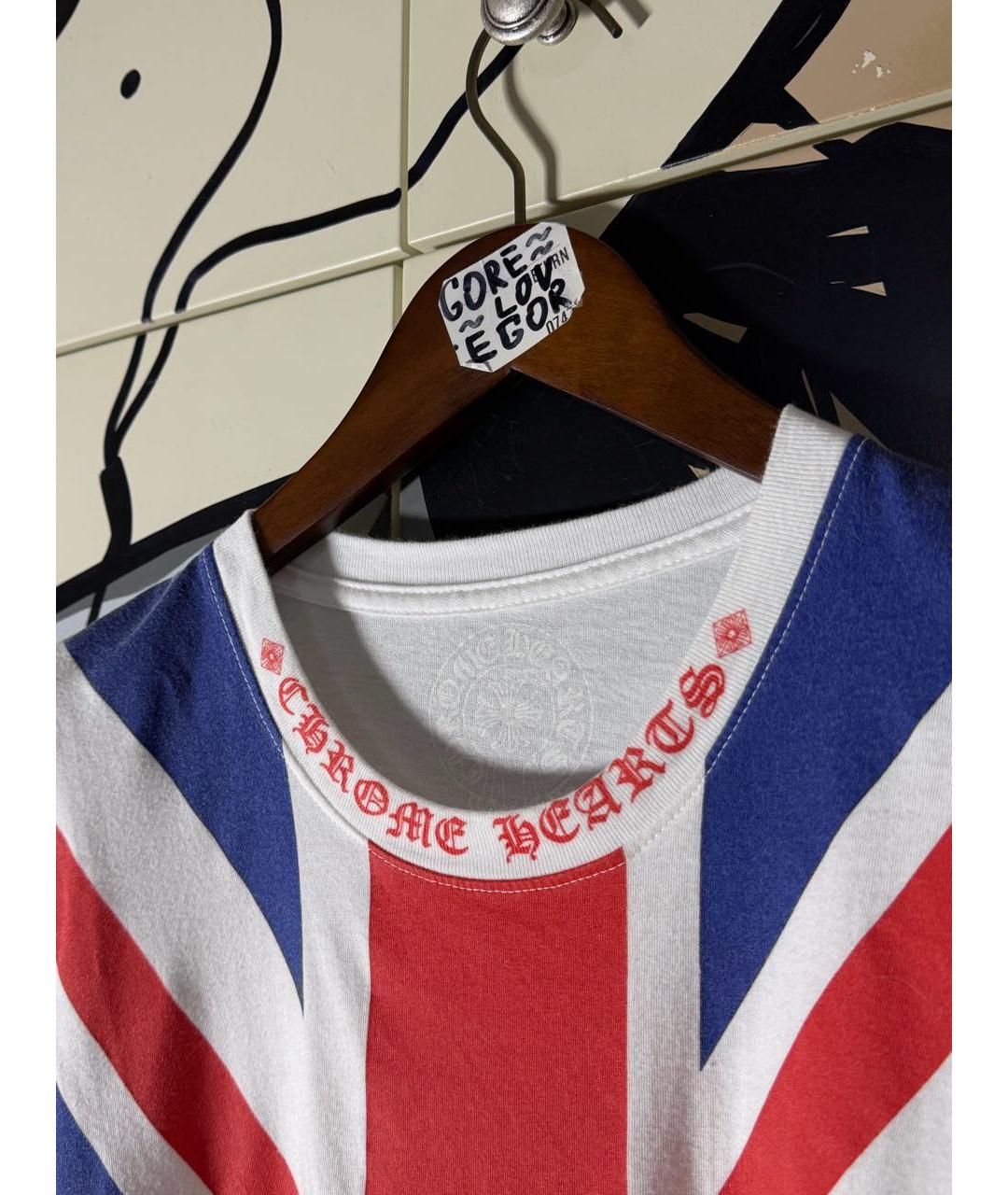 CHROME HEARTS Белая хлопковая футболка, фото 3