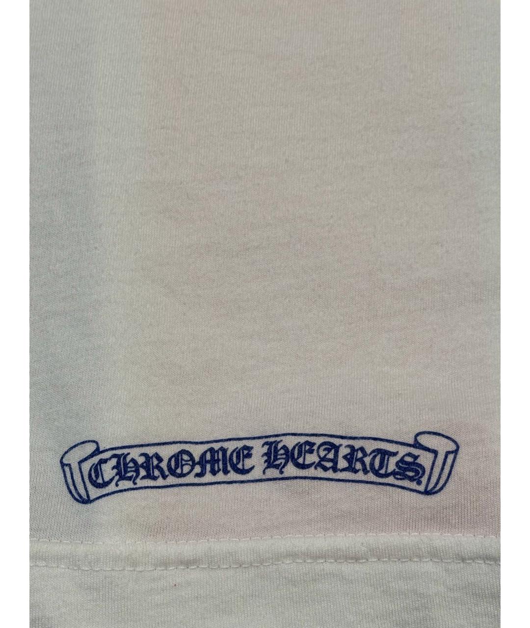 CHROME HEARTS Белая хлопковая футболка, фото 6