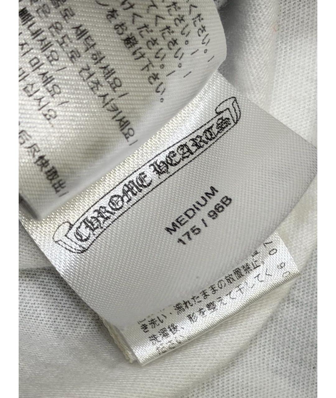 CHROME HEARTS Белая хлопковая футболка, фото 8