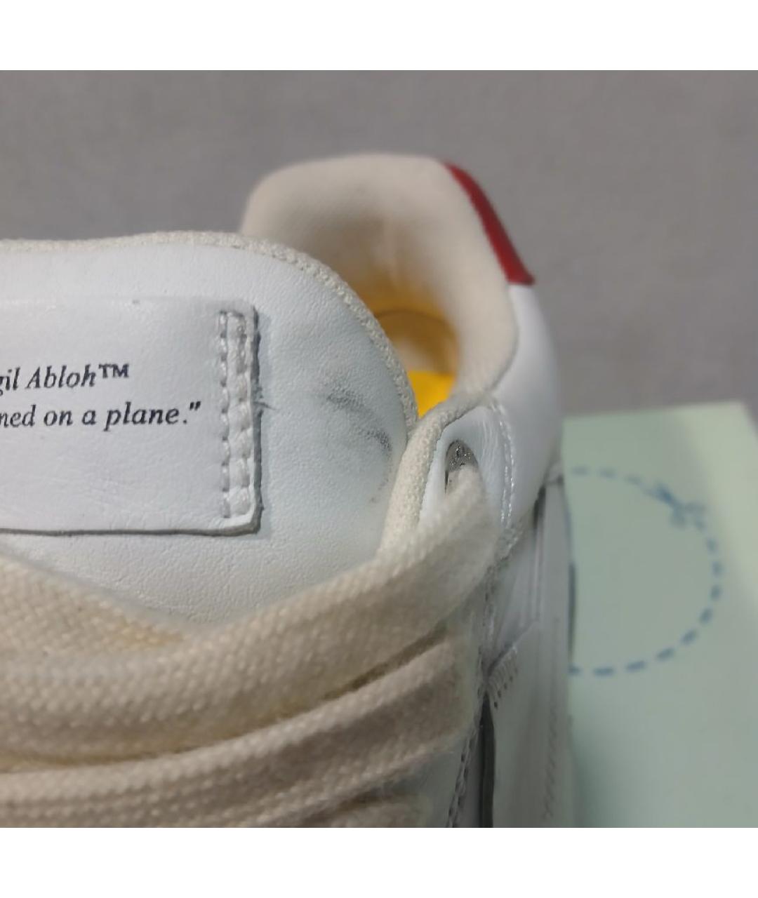 OFF-WHITE Мульти кожаные низкие кроссовки / кеды, фото 5