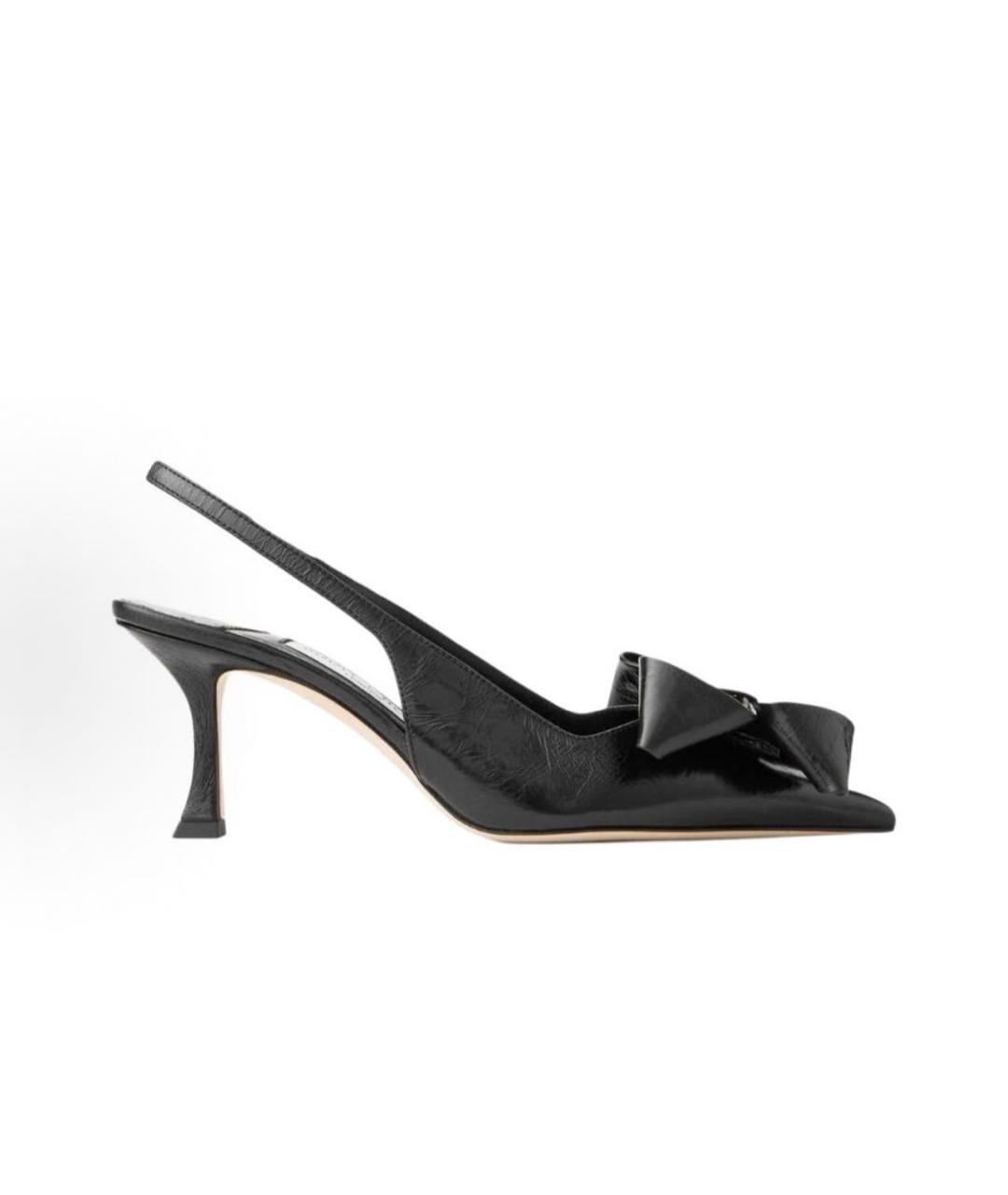 JIMMY CHOO Черные кожаные туфли, фото 1