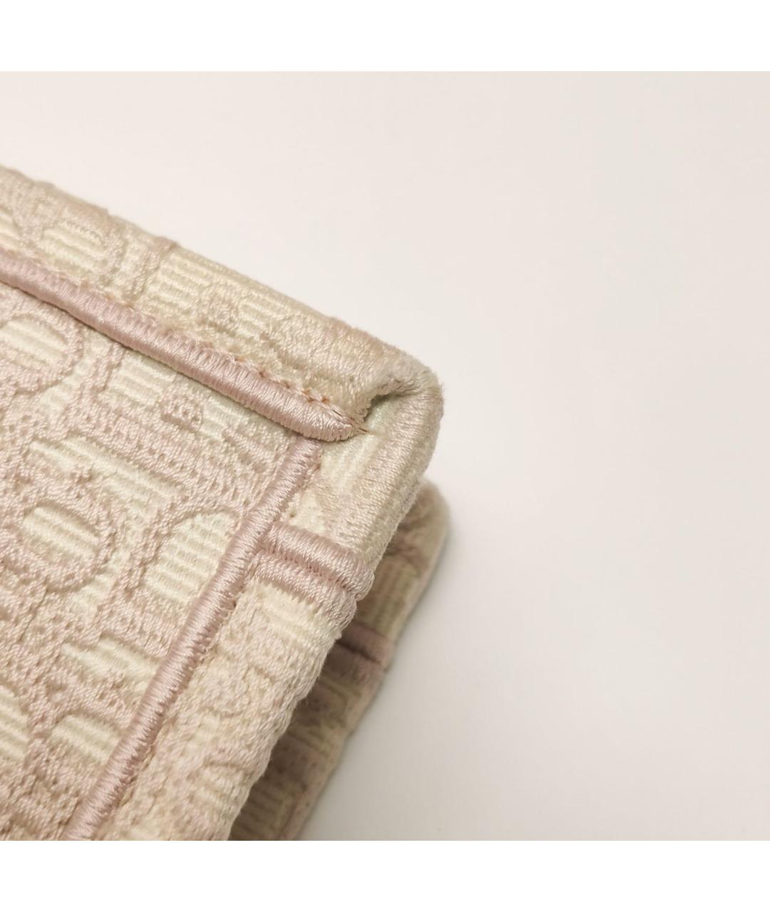 CHRISTIAN DIOR Розовая твидовая сумка тоут, фото 7