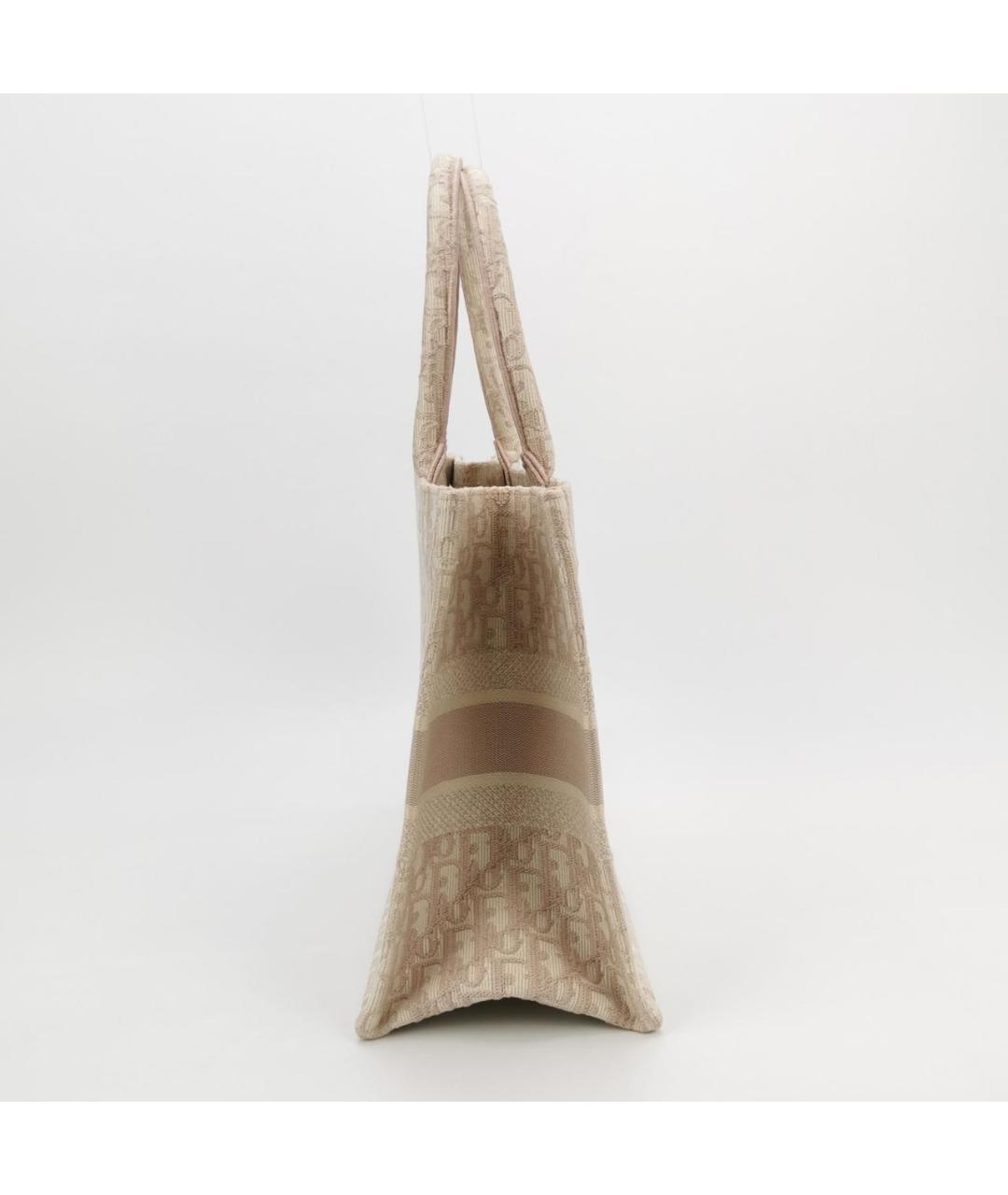 CHRISTIAN DIOR Розовая твидовая сумка тоут, фото 3