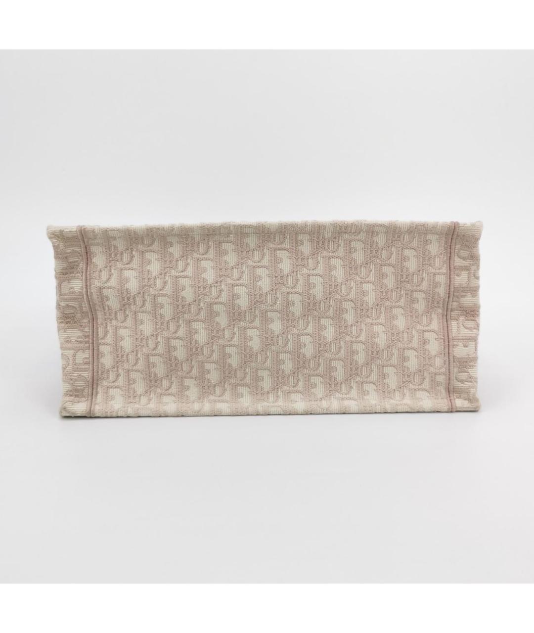 CHRISTIAN DIOR Розовая твидовая сумка тоут, фото 5