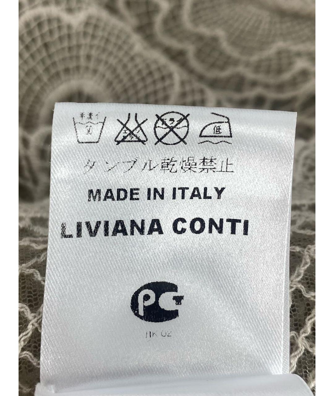 LIVIANA CONTI Бежевое хлопковое платье, фото 7