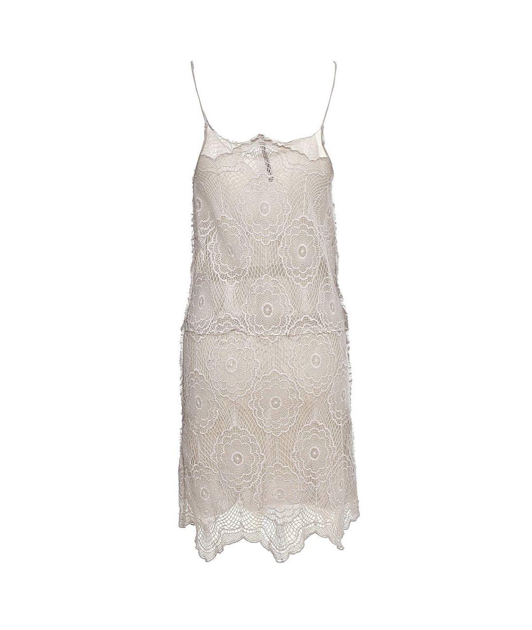 LIVIANA CONTI Бежевое хлопковое платье, фото 2