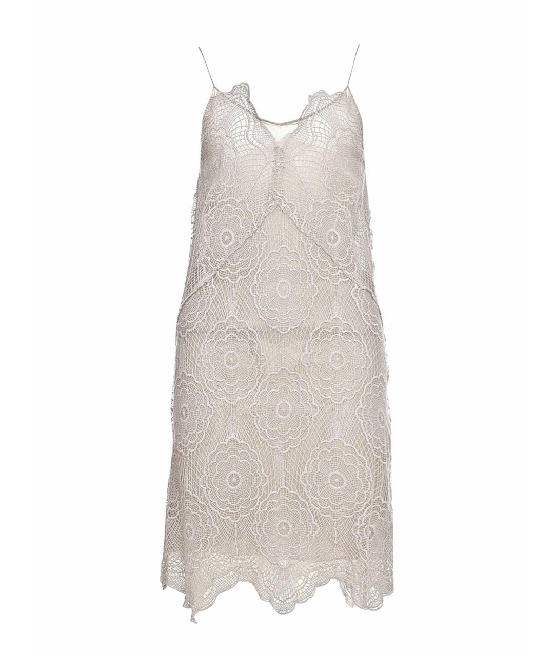 LIVIANA CONTI Бежевое хлопковое платье, фото 1