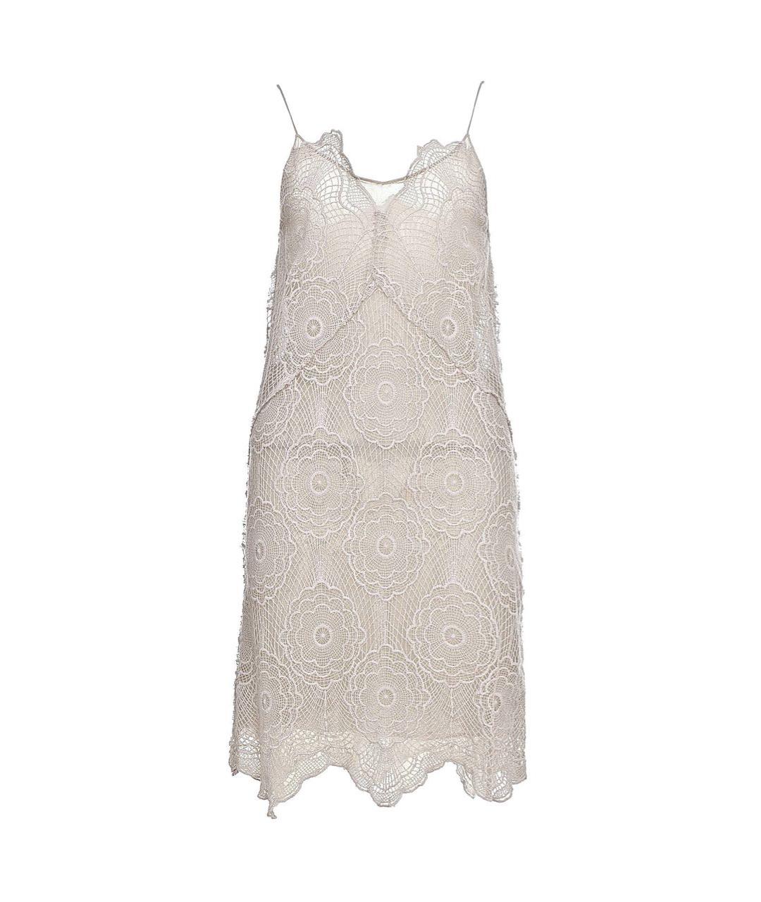 LIVIANA CONTI Бежевое хлопковое платье, фото 9