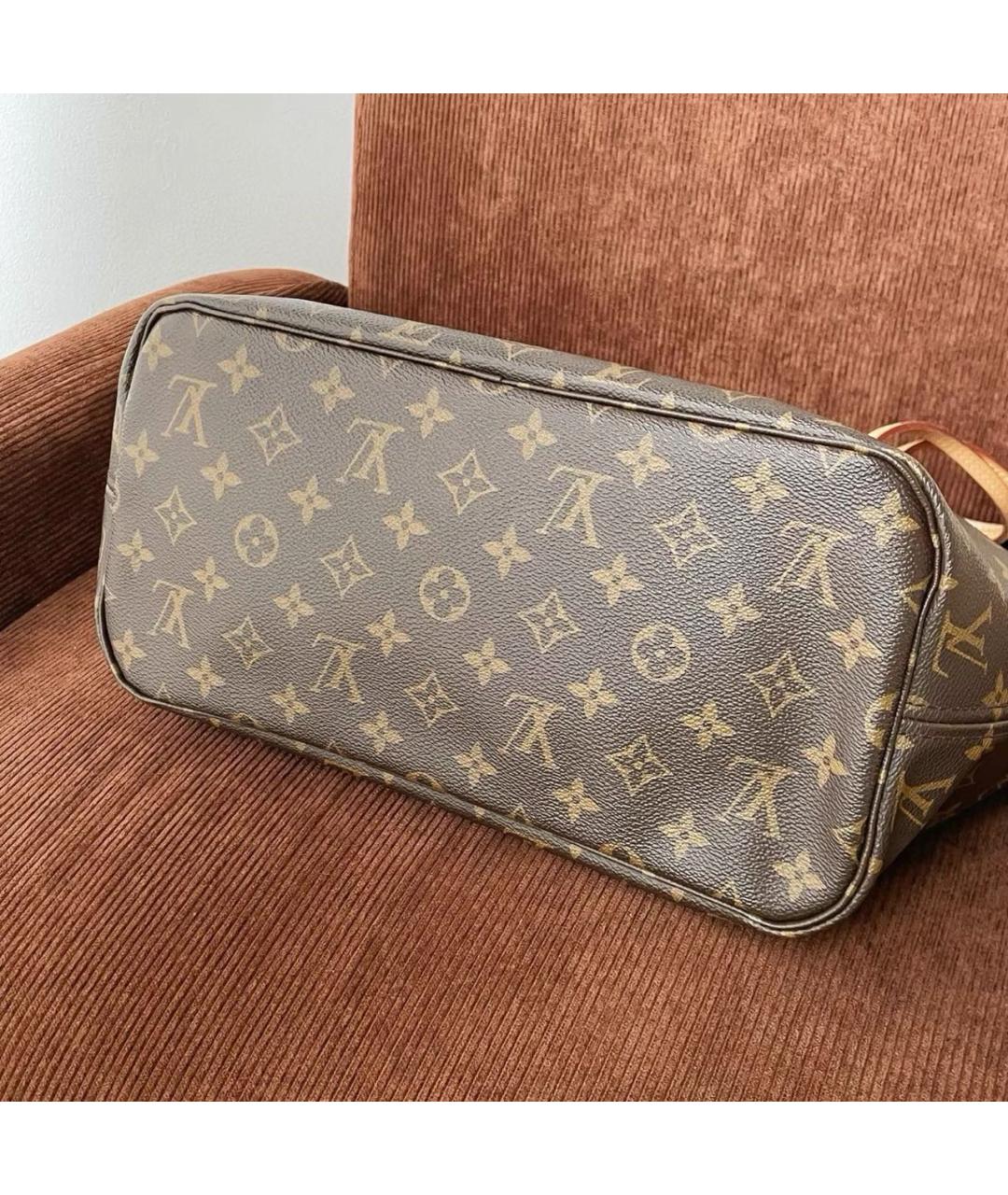 LOUIS VUITTON Коричневая сумка тоут, фото 3