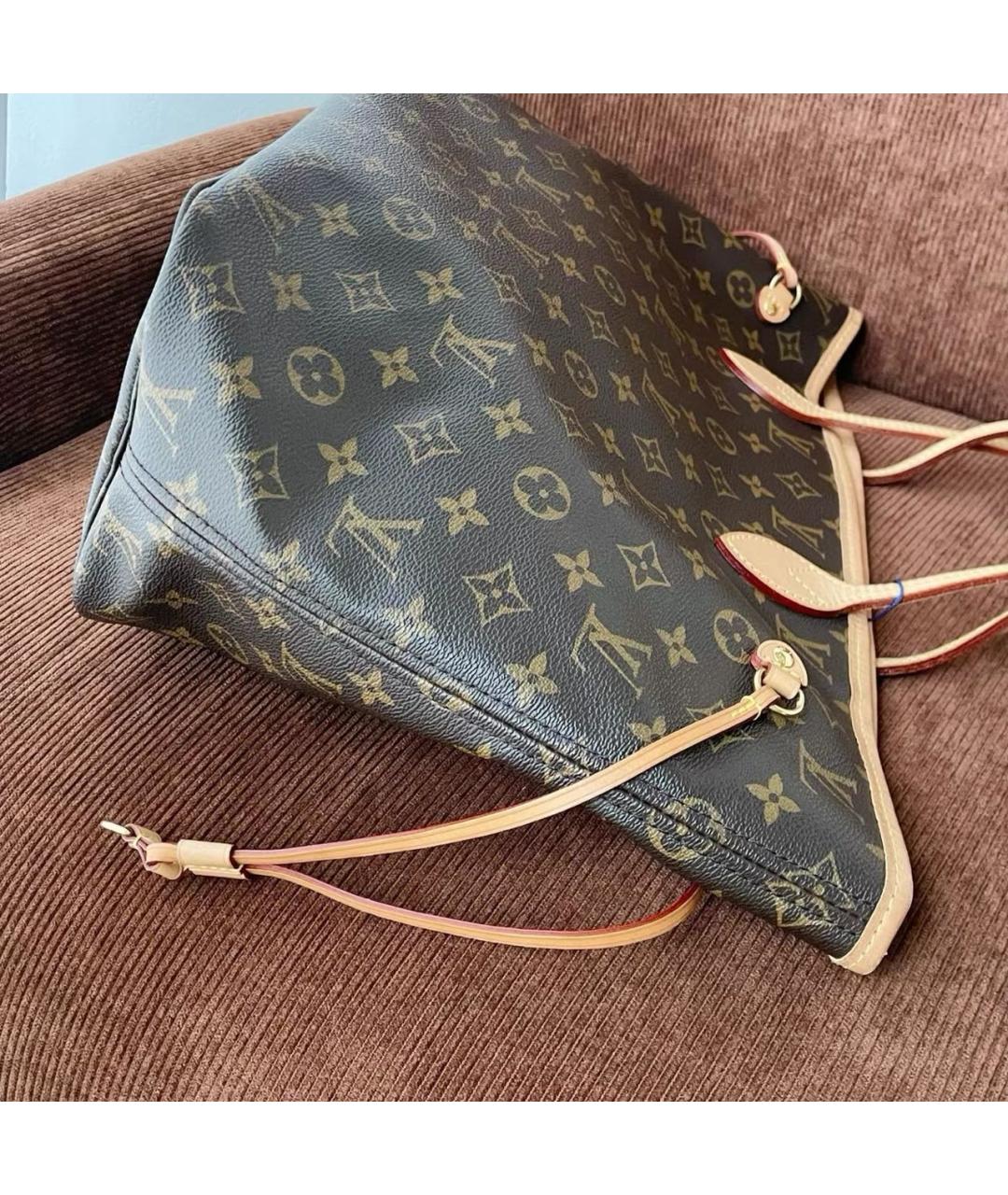 LOUIS VUITTON Коричневая сумка тоут, фото 7