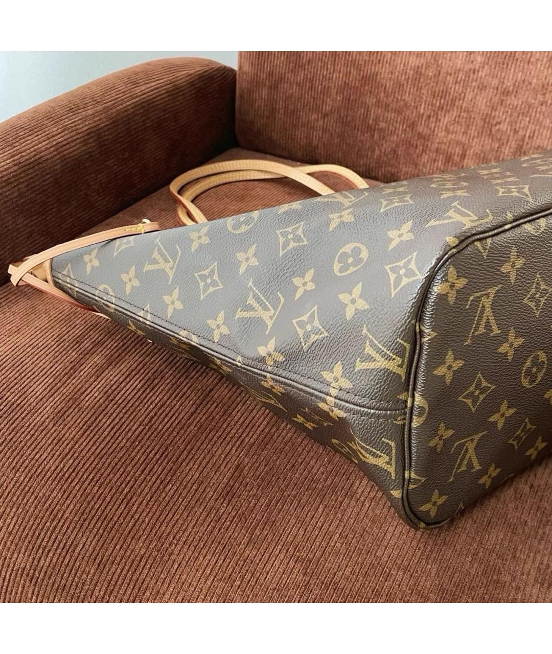 LOUIS VUITTON Коричневая сумка тоут, фото 4