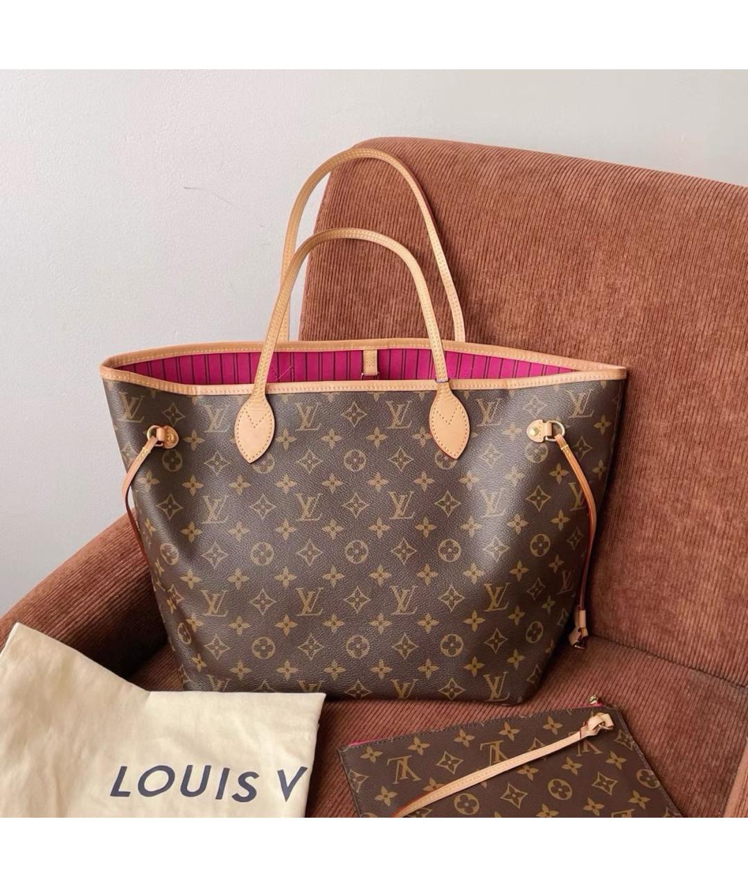 LOUIS VUITTON Коричневая сумка тоут, фото 8