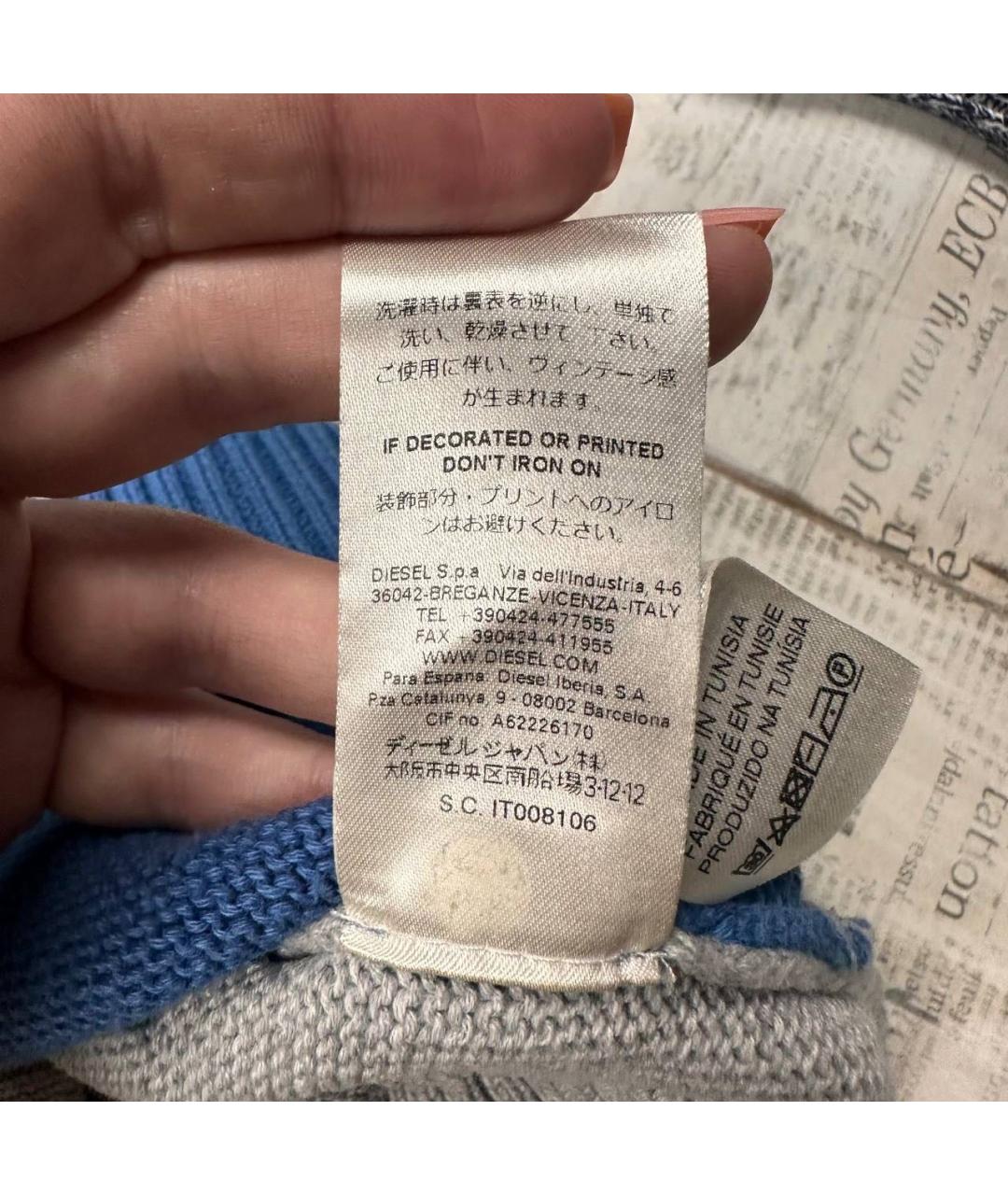 DIESEL Мульти хлопковый джемпер / свитер, фото 8
