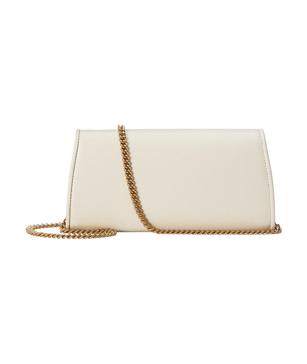 GUCCI Белый кожаный кошелек, фото 4