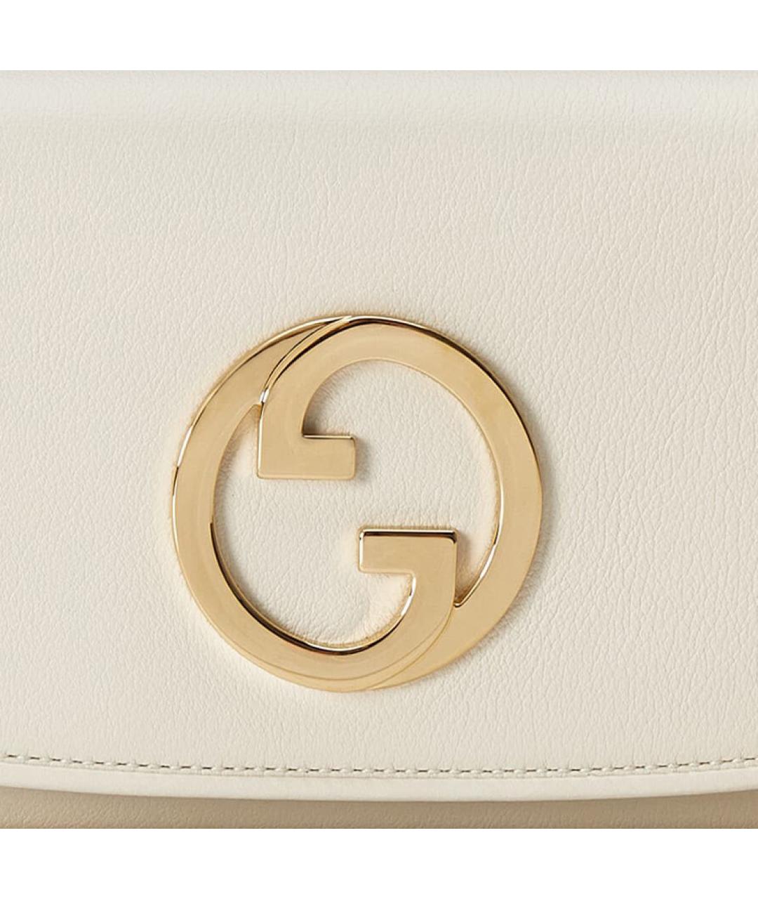 GUCCI Белый кожаный кошелек, фото 8