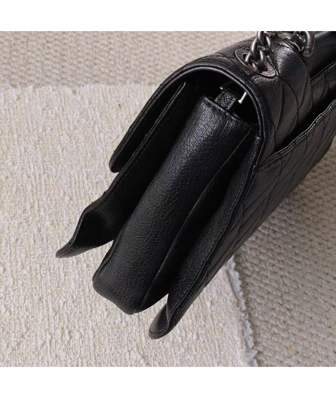 CHANEL Черная кожаная сумка через плечо, фото 7