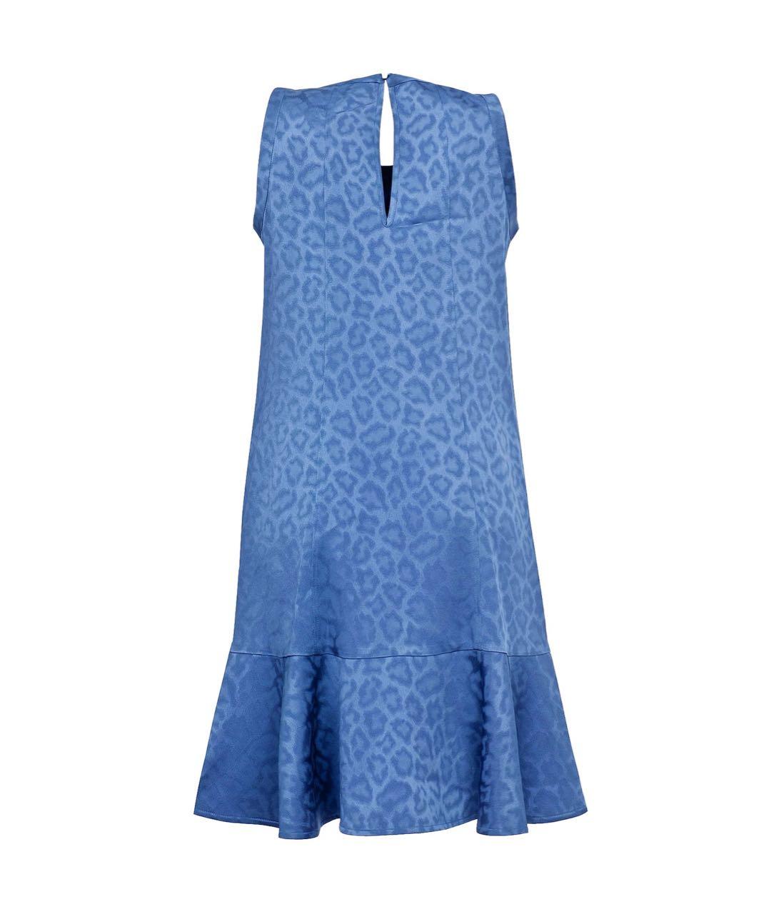 NUDE Синее ацетатное повседневное платье, фото 2