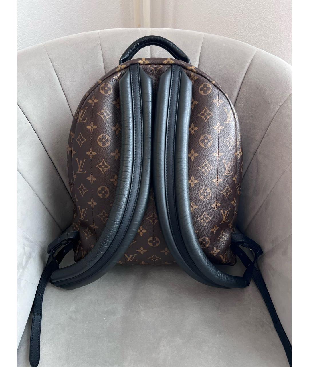 LOUIS VUITTON Коричневый кожаный рюкзак, фото 3