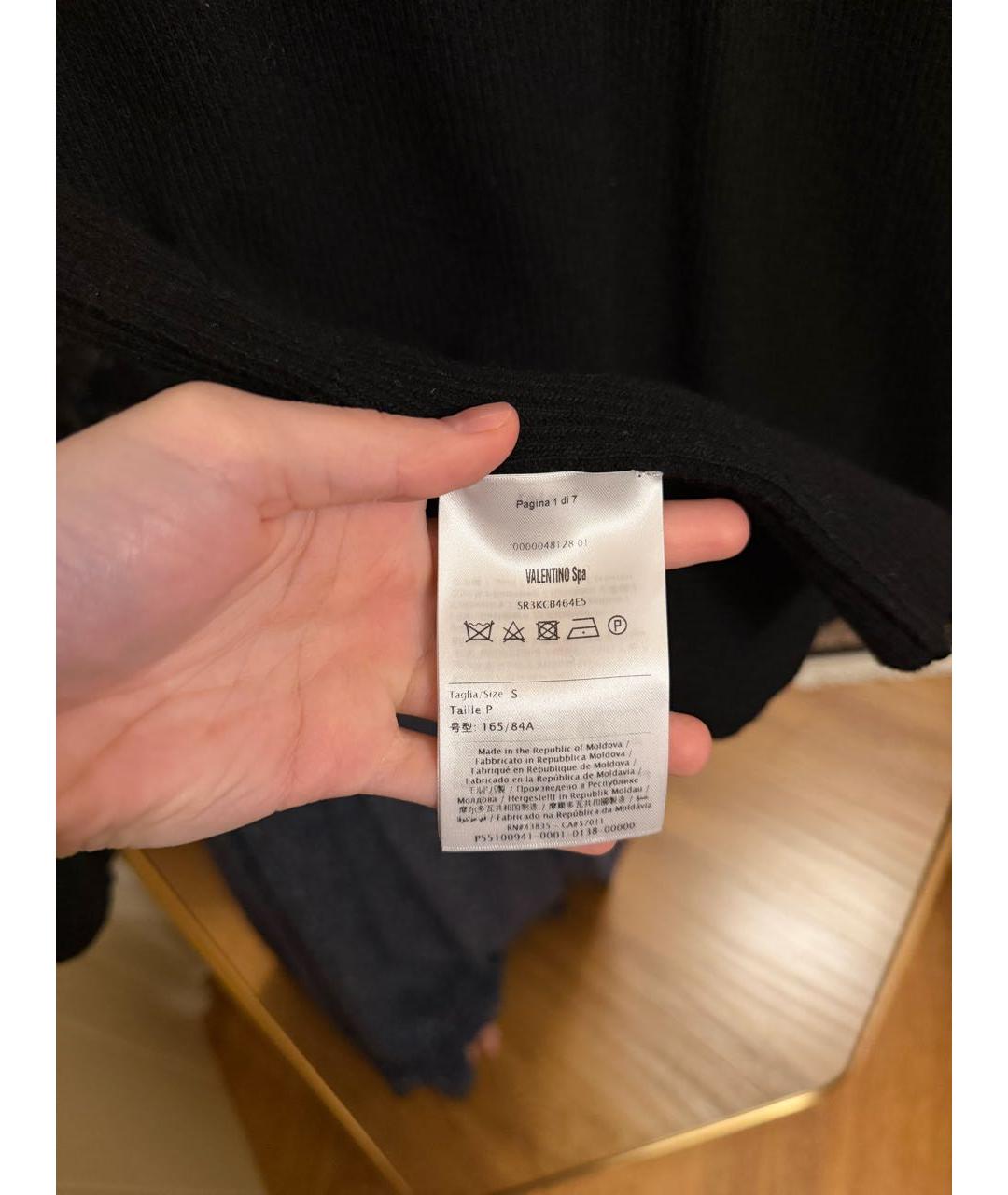 RED VALENTINO Черный кашемировый костюм с юбками, фото 5