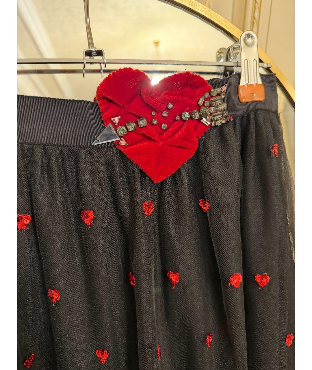 RED VALENTINO Черный кашемировый костюм с юбками, фото 4