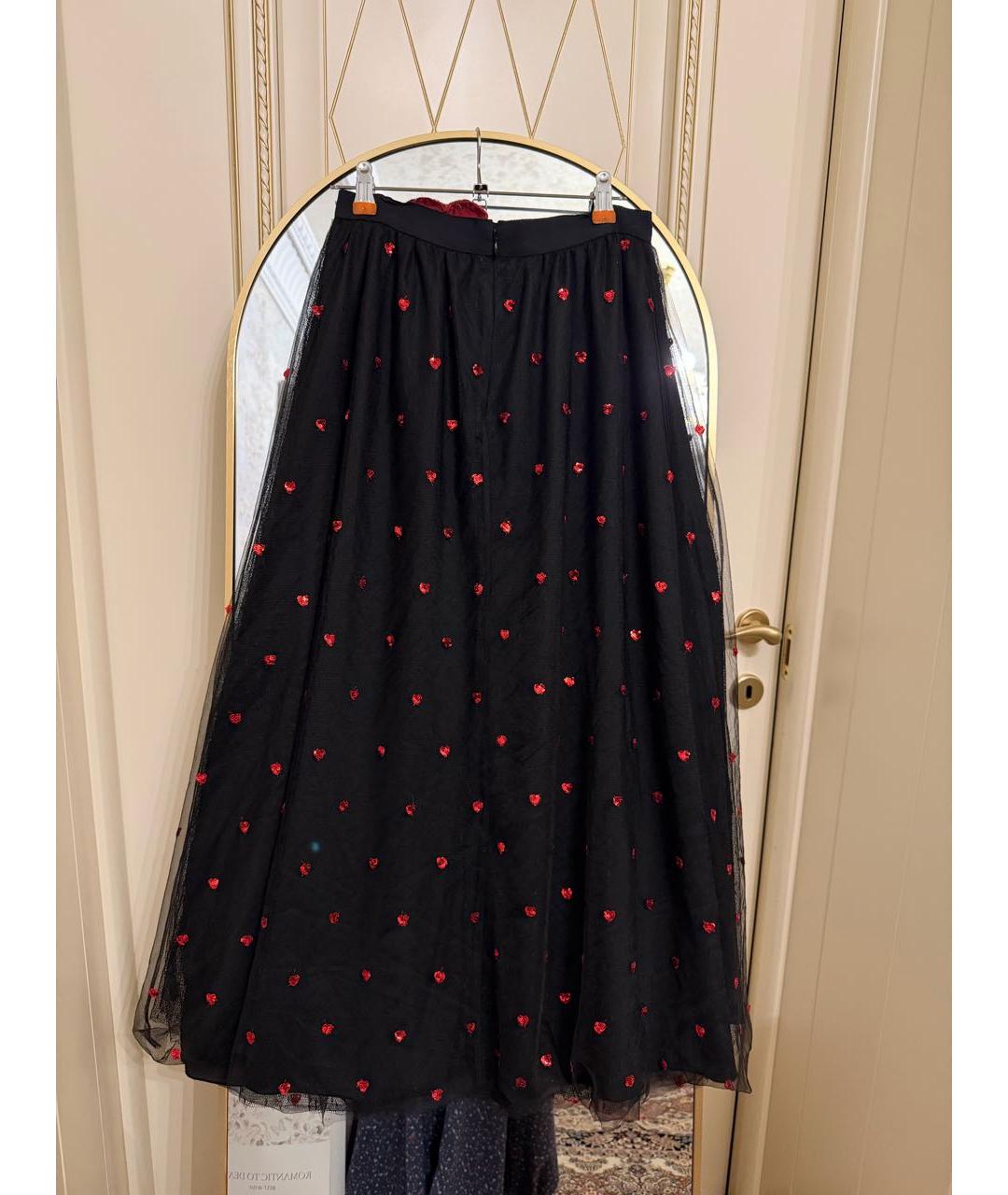 RED VALENTINO Черный кашемировый костюм с юбками, фото 7