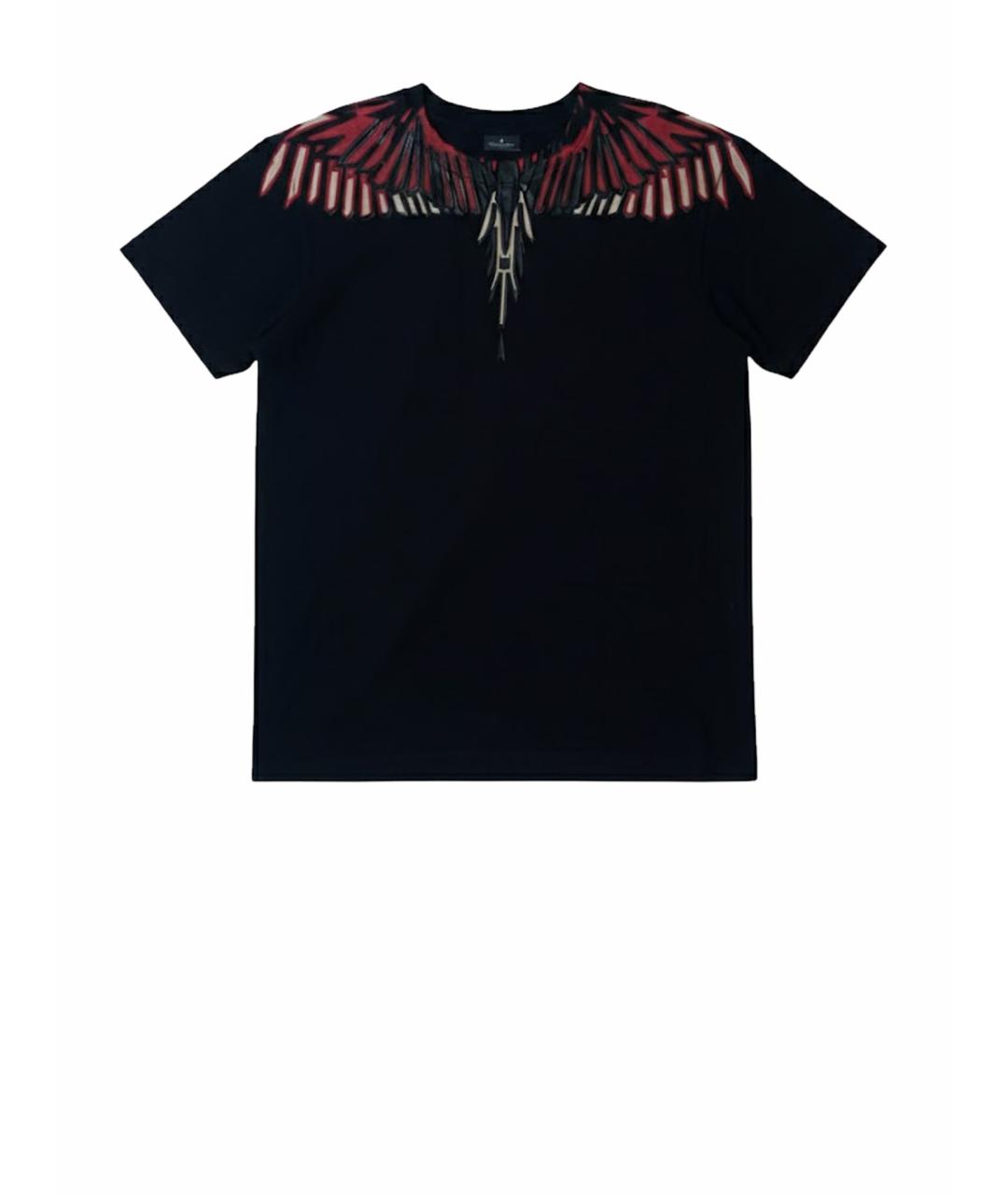 MARCELO BURLON Черная хлопковая футболка, фото 1