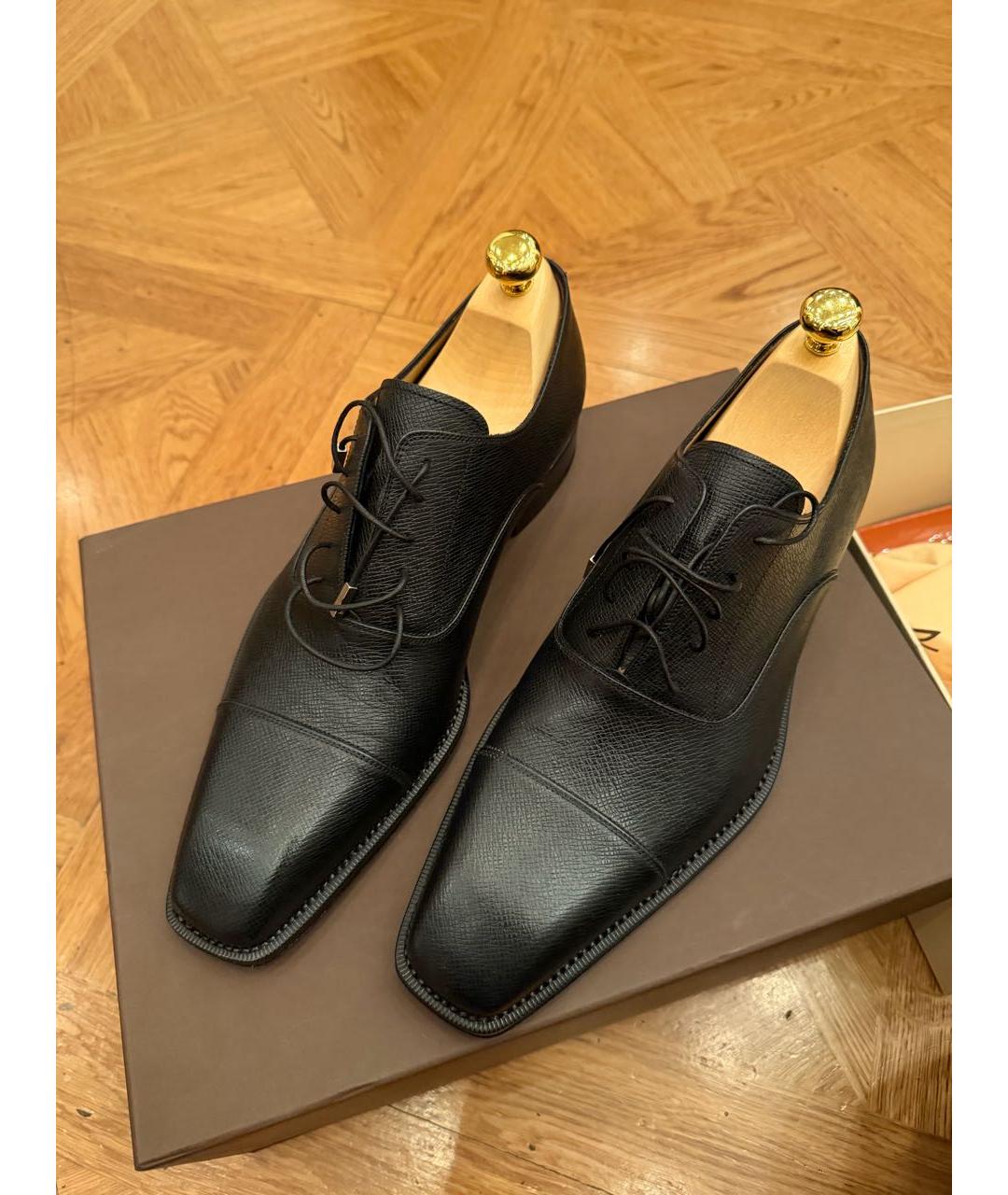 LOUIS VUITTON Черные кожаные туфли, фото 2