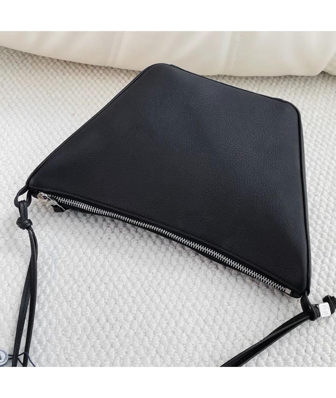 LOEWE Черная кожаная сумка тоут, фото 3