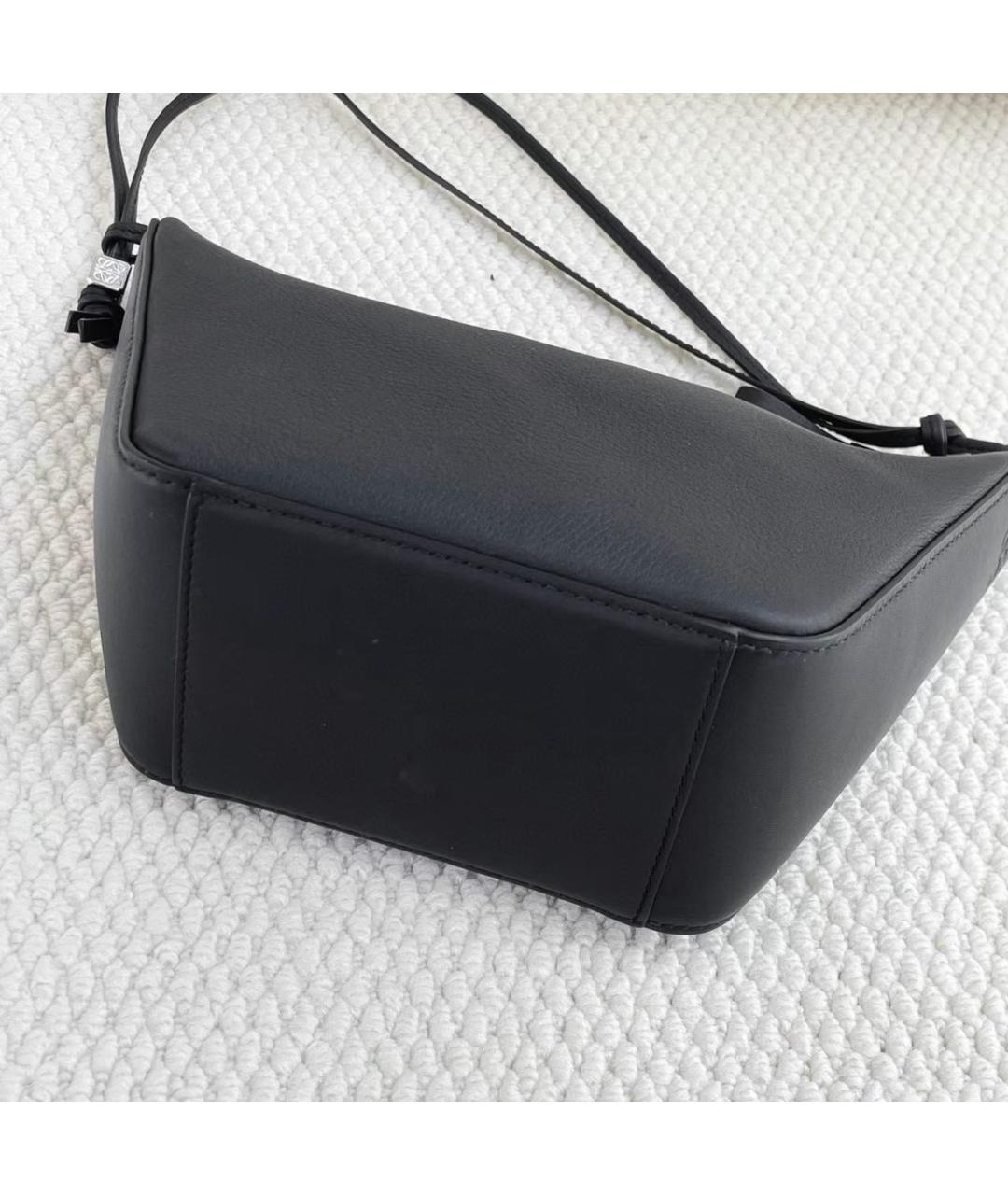 LOEWE Черная кожаная сумка тоут, фото 5