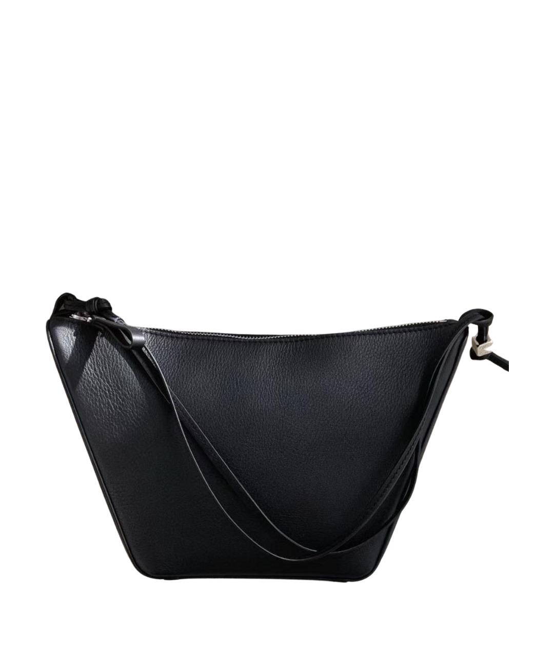 LOEWE Черная кожаная сумка тоут, фото 1