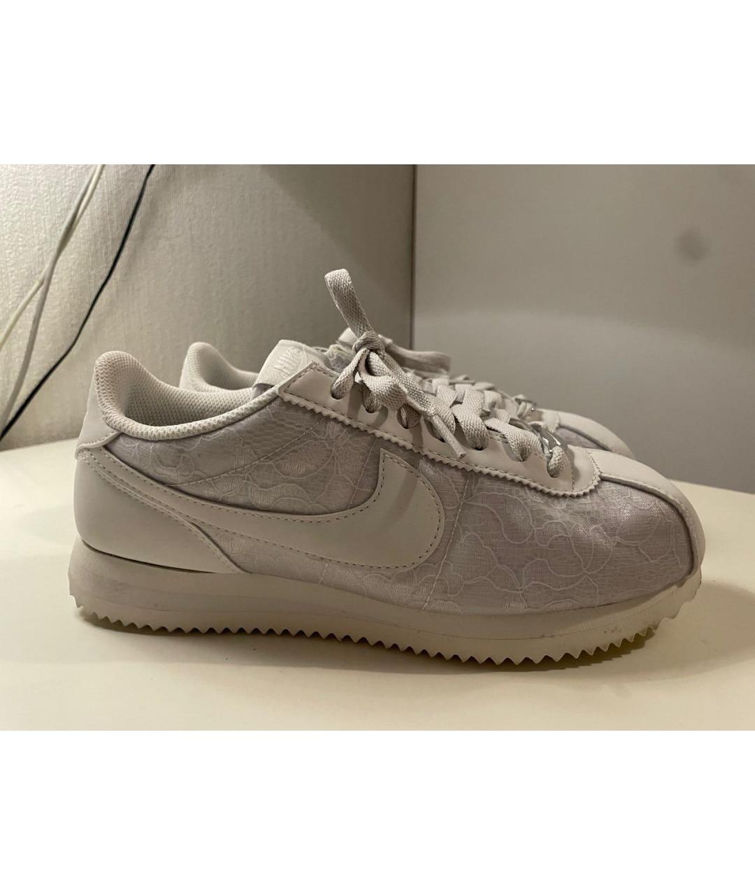 NIKE Белые кроссовки из искусственной кожи, фото 8