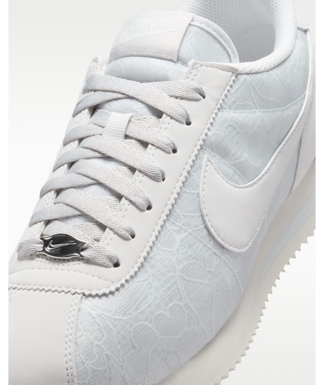 NIKE Белые кроссовки из искусственной кожи, фото 6