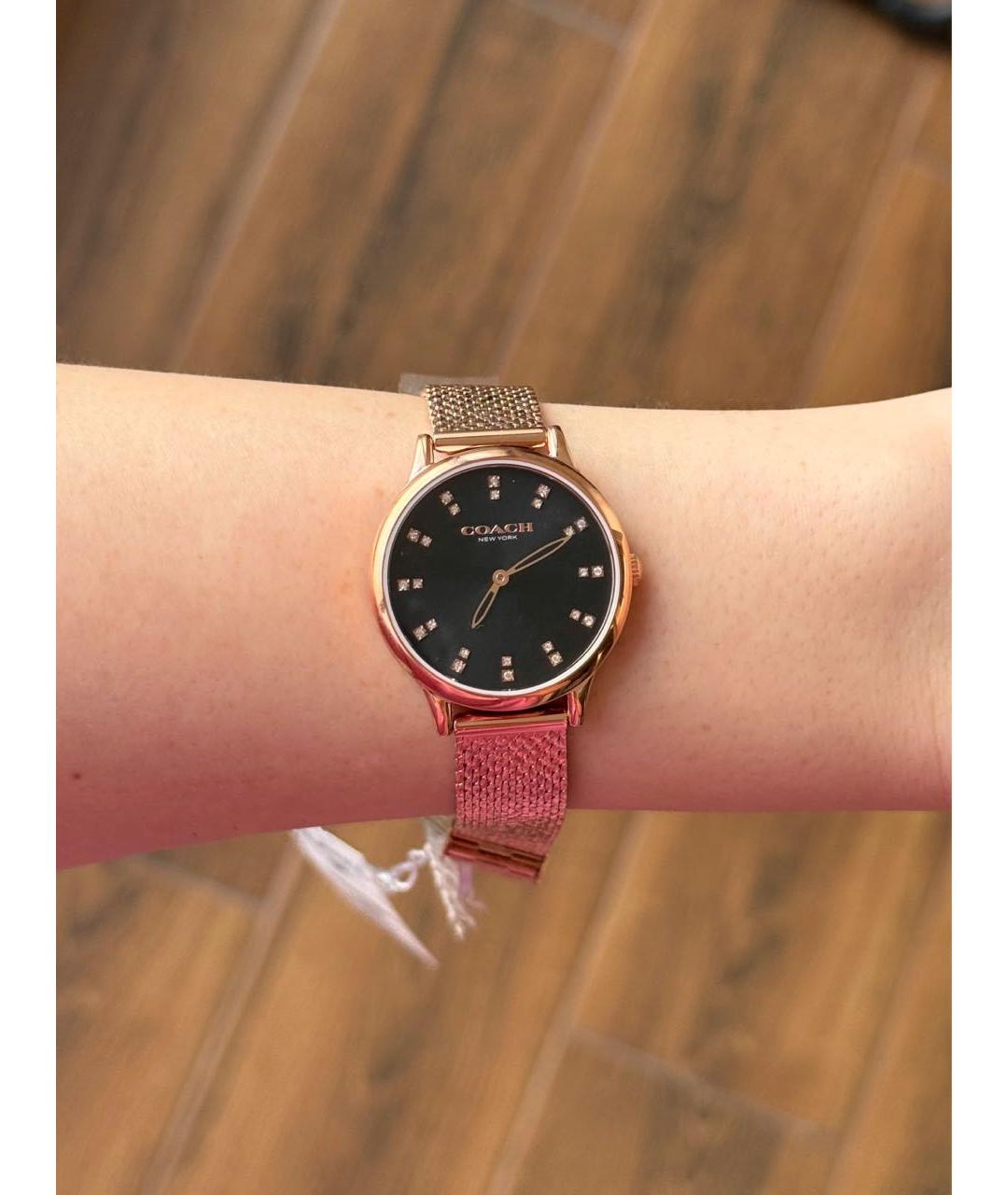 COACH Золотые часы, фото 8