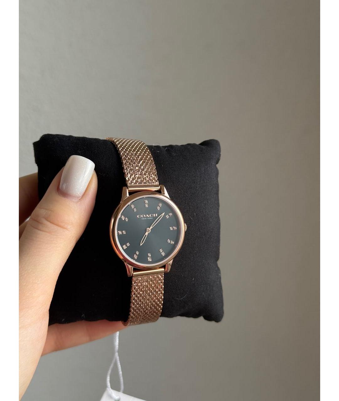 COACH Золотые часы, фото 2