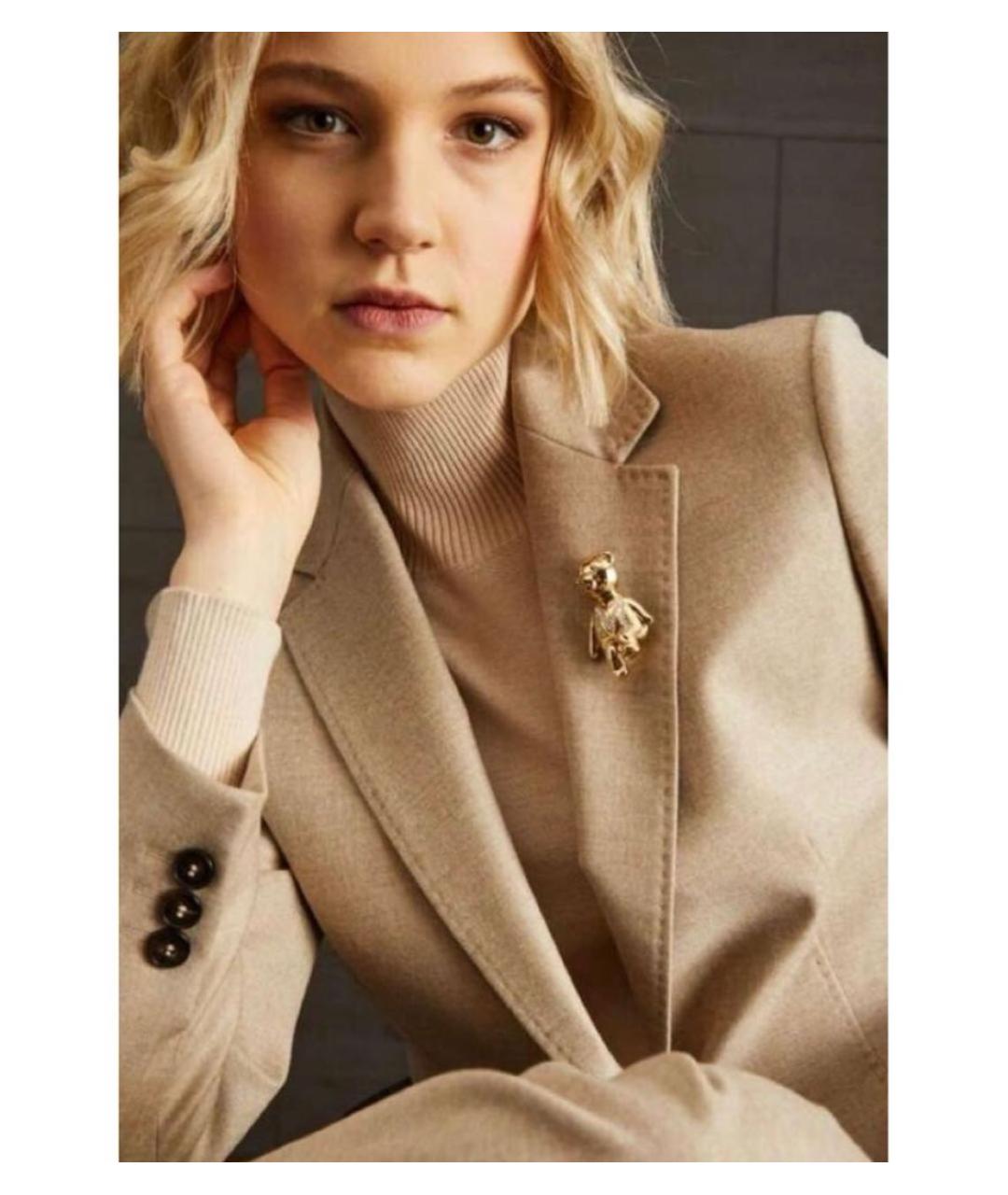 MAX MARA Золотая металлическая булавка / брошь, фото 6